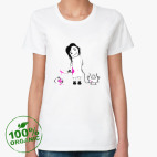 Женская футболка органик