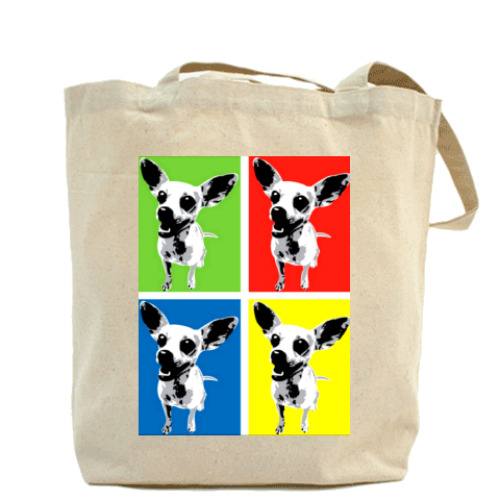 Сумка шоппер с принтом ЧИХУА