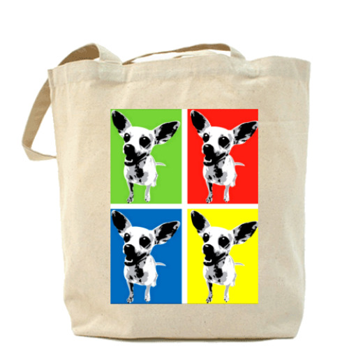 Сумка шоппер с принтом ЧИХУА