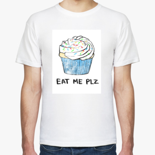Футболка с принтом Eat me plz