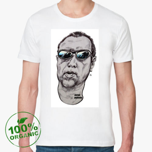 Футболка из органик-хлопка с принтом  Victor Pelevin