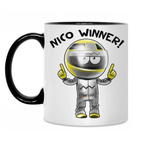 Кружка с принтом NIKO WINNER !