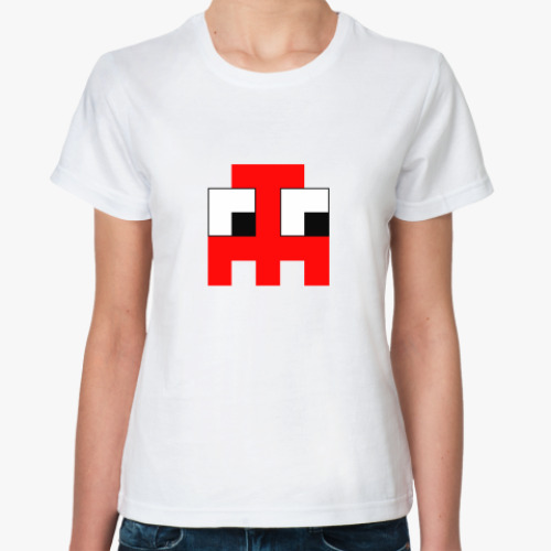 Классическая футболка с принтом  «Привидение»