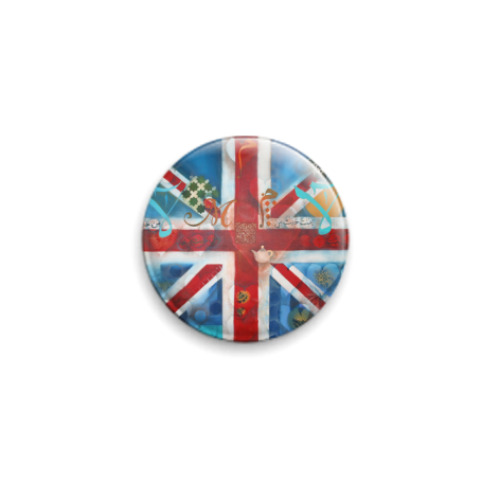 Значок 25мм с принтом England