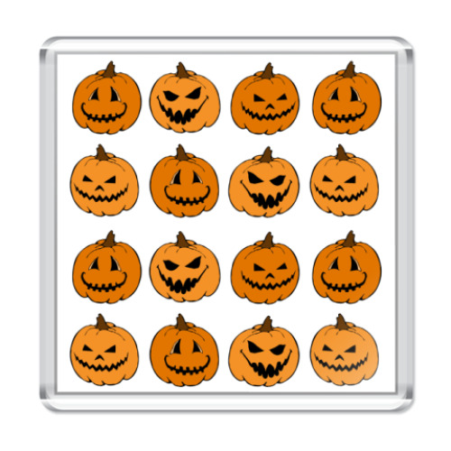 Магнит с принтом  Pumpkins