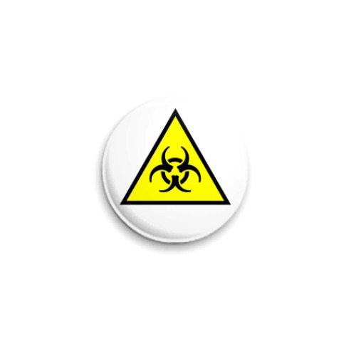 Значок 25мм с принтом  Biohazard