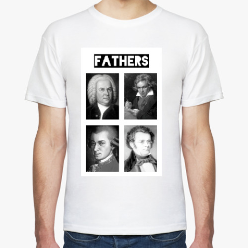 Футболка с принтом FATHERS