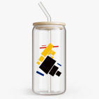 Банка с бамбуковой крышкой