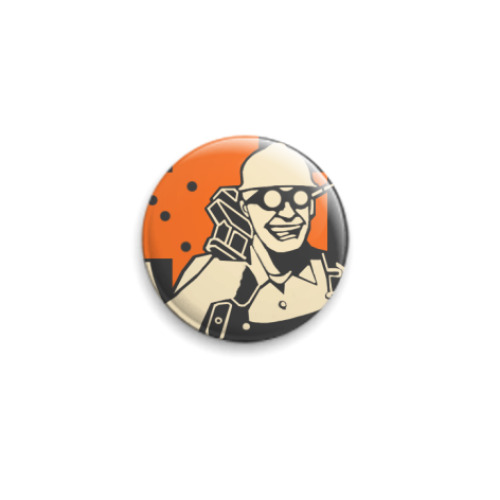 Значок 25мм с принтом TF2 Engineer