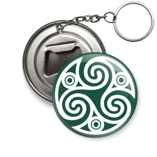 Брелок-открывашка с принтом Triskel