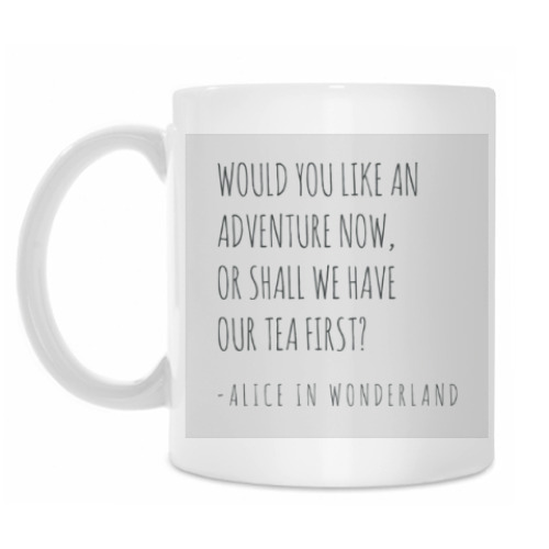 Кружка с принтом Алиса в стране чудес/ Alice in wonderland