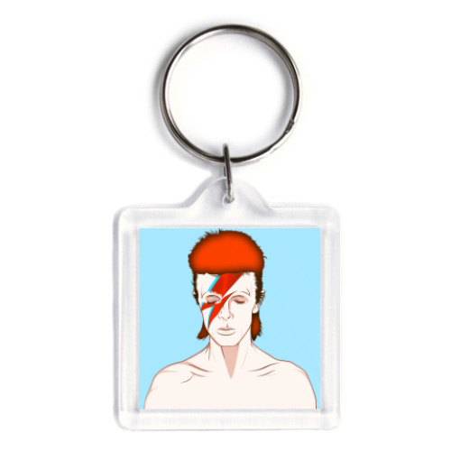 Брелок с принтом David Bowie