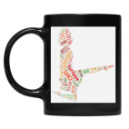 Кружка цветная UV-DTF