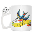 Кружка с футбольным мячиком