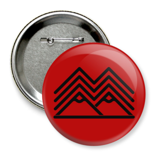 Значок 75мм с принтом Символ Твин Пикс Twin Peaks