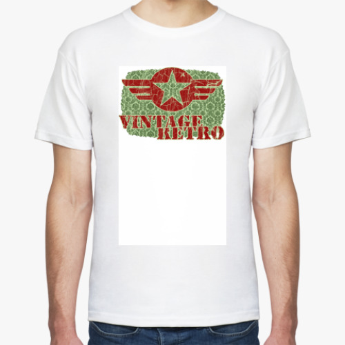 Футболка с принтом Vintage