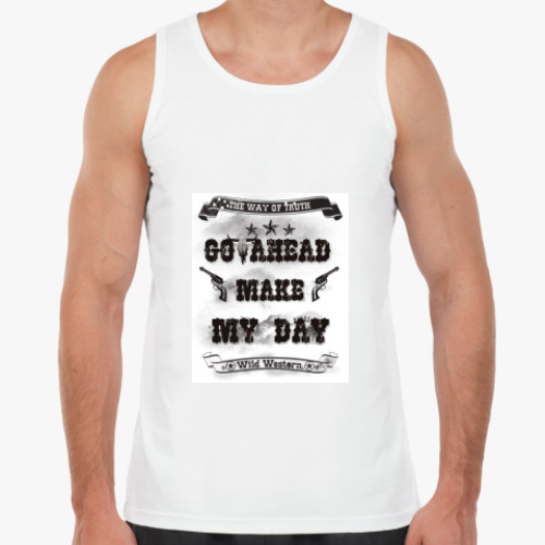 Майка с принтом  Western