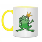 Двухцветная кружка Жду Прынца