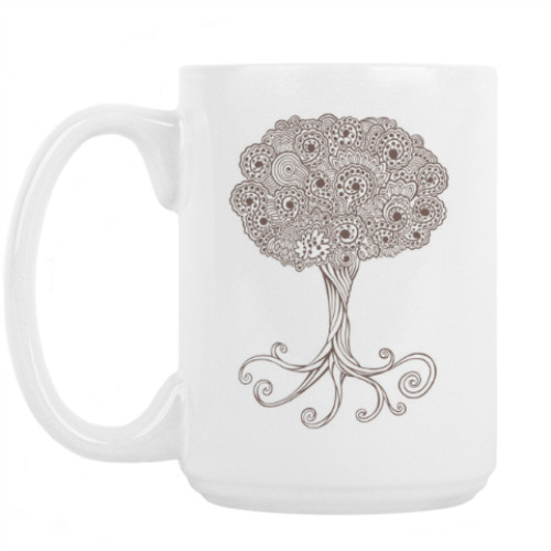 Кружка с принтом Дерево
