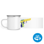 Кружка металлическая белая (круговая запечатка)