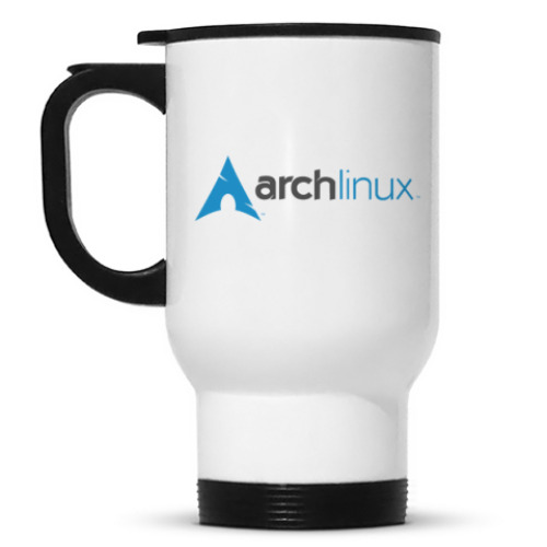 Кружка-термос с принтом Arch Linux