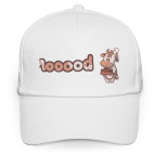 Кепка / бейсболка, белая (печать) Коровка Mooood