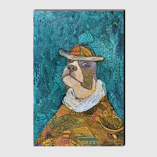 Холст с принтом Собака аристократ