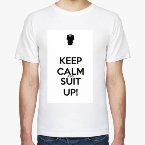 Футболка с принтом Suit up