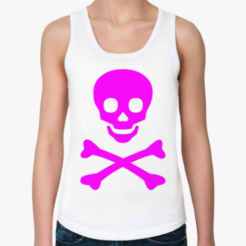 Женская майка с принтом ЧеРеП