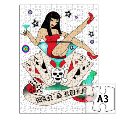 Пазл с принтом Play