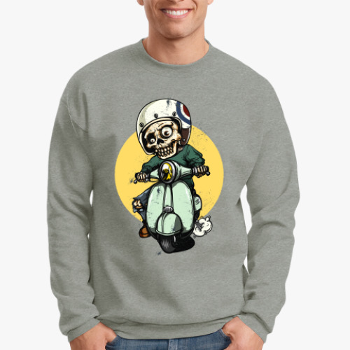 Свитшот с принтом Мертвый гонщик