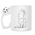 Кружка с футбольным мячиком