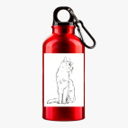 Металлическая бутылка 400 мл UV-DTF