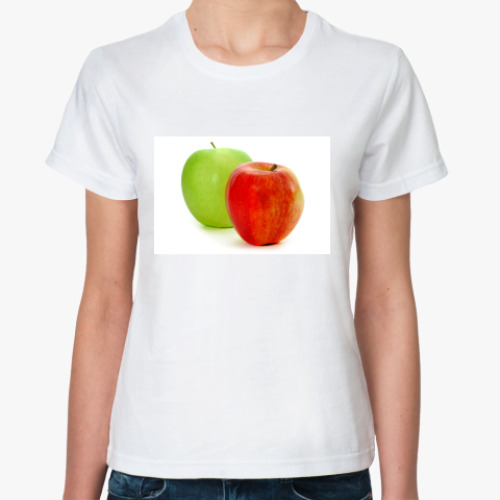 Классическая футболка с принтом Apple