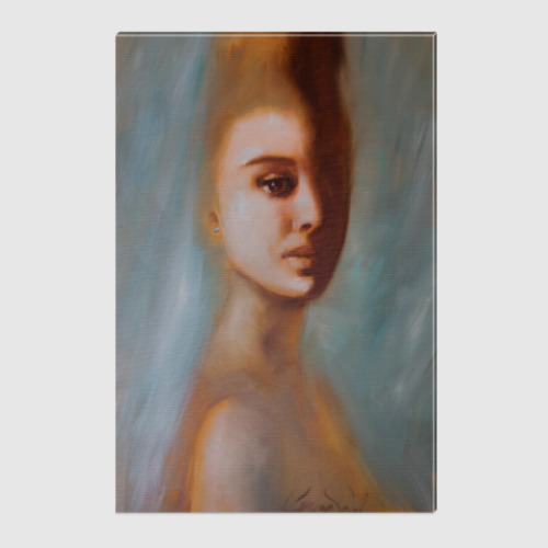 Холст с принтом Останься!