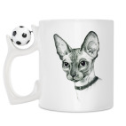 Кружка с футбольным мячиком