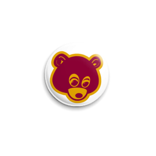 Значок 25мм с принтом Kanye  25 мм