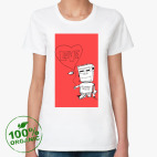 Женская футболка органик