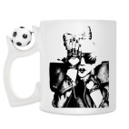 Кружка с футбольным мячиком