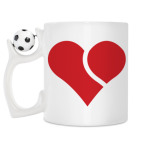 Кружка с футбольным мячиком
