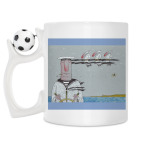 Кружка с футбольным мячиком