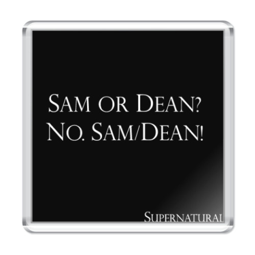Магнит с принтом  Sam/Dean