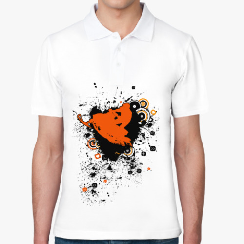 Рубашка поло с принтом Снегоход