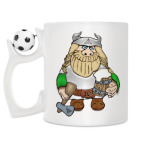 Кружка с футбольным мячиком
