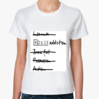 Женская футболка, белая