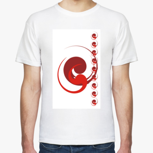 Футболка с принтом Красный рисунок