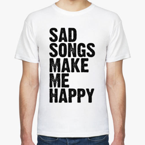 Футболка с принтом  SAD SONGS