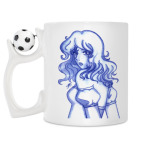 Кружка с футбольным мячиком