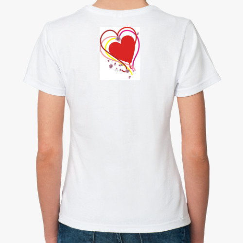 Классическая футболка с принтом LOVE