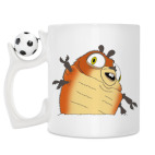 Кружка с футбольным мячиком